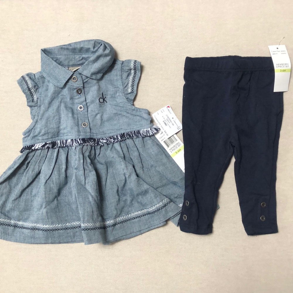 CALVIN KLEIN TAGS ON 3-6 MONTHS